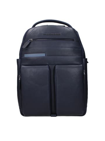 Blau Leder Rucksack