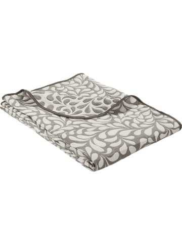 Jacquard, Baumwollmischung Tagesdecke in taupe