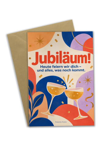 Glückwunschkarte Stern modern Design mit Spruch in Weiß