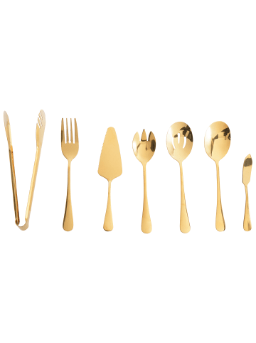 7-tlg Besteck Set ZITI in Gold