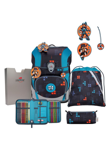 ErgoFlex Tiny Schulranzen-Set 6-teilig Ninja Fighter