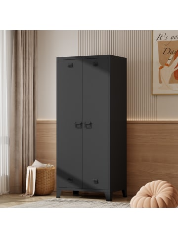 Kleiderschrank Hankasalmi in Schwarz (G)42.46kg