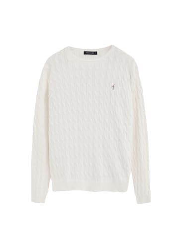 Pullover RIGBY GO CABLE U COTTON VO in Ecru