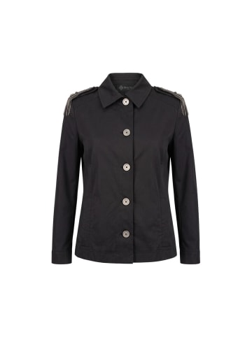 Schwarz Baumwolle Damen Jacke
