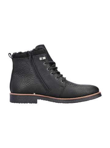 Schnürstiefeletten in Schwarz