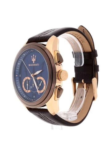 Chronograph-Armbanduhr Maserati Traguardo in braun groß (ca. 55x45mm)
