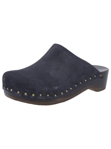Pantolette Velours-Toeffler in blau