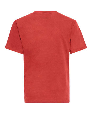 King Kerosin Print T-Shirt Don't Tread On Me in rot