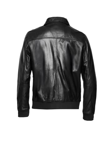 Lederjacke BUSAVINO in Schwarz