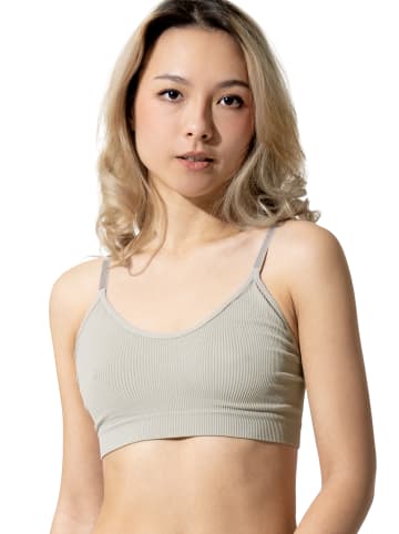 Bustier Ribbed Collection - Bra in Khaki