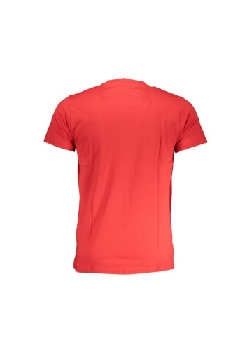 Rot Baumwolle Herren T-Shirt