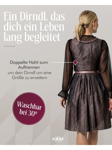 Dirndl midi Selina in Schwarz
