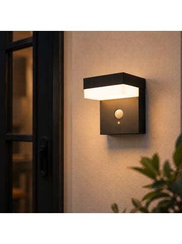 Solar Wandleuchte mit Bewegungssensor 3 Modi Premium Wandlampe