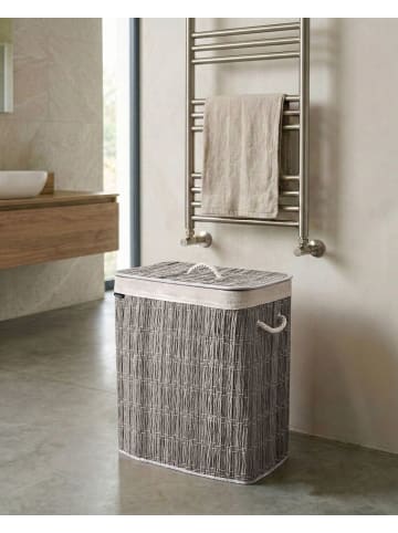 Wäschekorb ARRAIAS in Grau/Weiß - (W) 52 x (H) 60 x (L) 32 cm