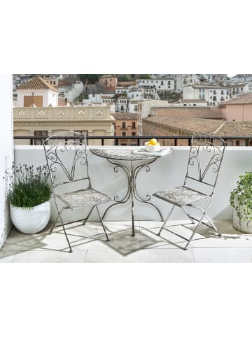 Outdoor Bistrotisch NURRA in Grau - (W) 36 x (H) 75 x (L) 80 cm
