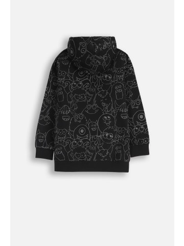 Kapuzenpullover in schwarz