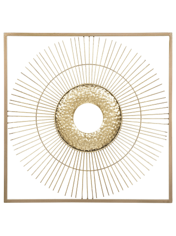 Wandobjekt MERCURY in Gold - (W) 50 x (H) 50 x (L) 3 cm Horizontal