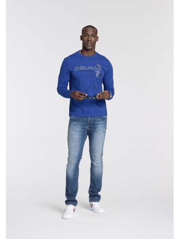 Langarmshirt in royalblau