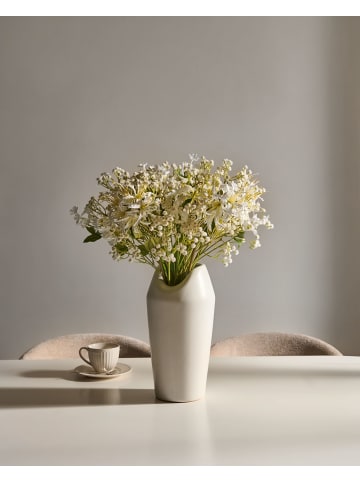 Künstlicher Blumenstrauß VEIROS in Weiß/Grün - (W) 40 x (H) 38 x (L) 40 cm