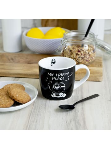 Tasse Minions Bellocoffee Happy Place in Schwarz - 330 ml