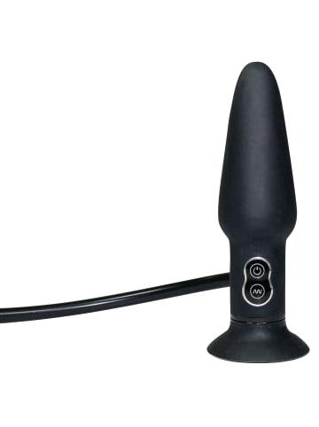 Analplug True Black Vibrating Anal Plug in schwarz