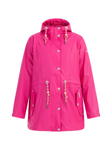Damen Plus Size Regenmantel in Pink-280