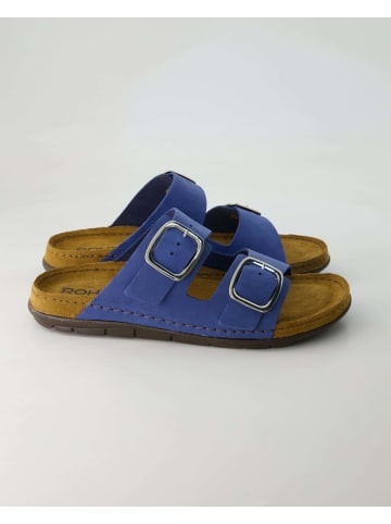 Pantoletten in Blau