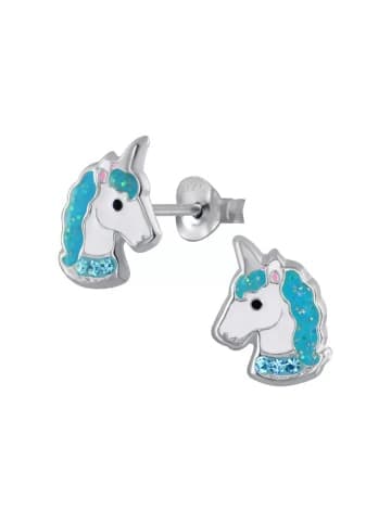 Silber Ohrringe 925 Einhorn 0,7 cm x 0,8 cm