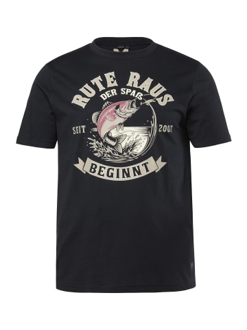 Kurzarm T-Shirt in schwarz