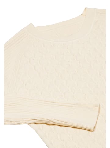 Damen Strickpullover in Wollweiss