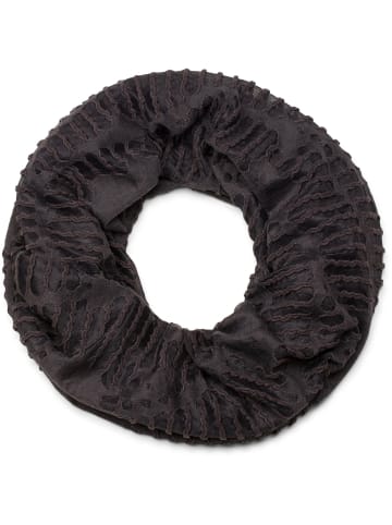 Loop Schal in Anthrazit-Schwarz