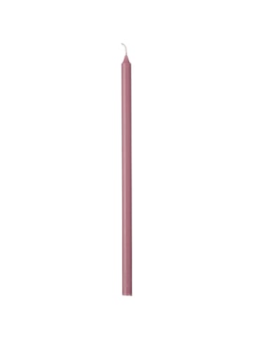 Dünne hohe Kerze 30 cm aus Ø 1,3 cm in malva