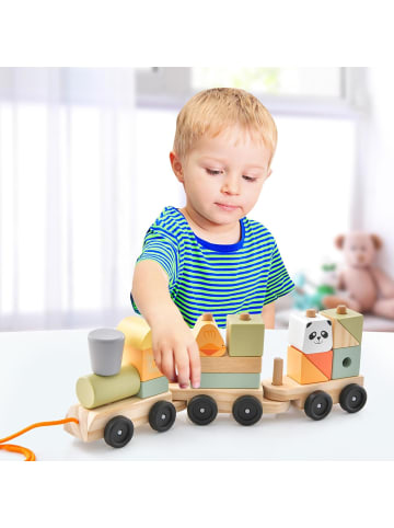 3 tlg. Set Eisenbahn in Bunt