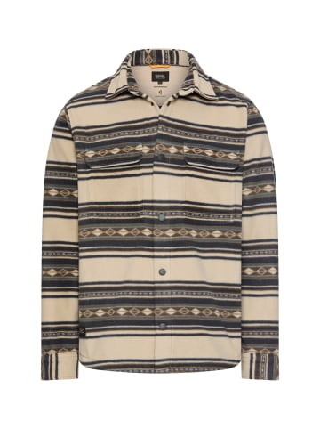 Holzfällerhemd aus Micofleece in Beige