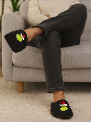 The Grinch Hausschuhe Slipper Pantoffeln Puschen Schlappen in schwarz