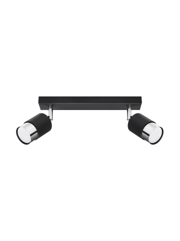 Deckenleuchte DETTA 2 Schwarz/Chrome  (L)30cm (H)18cm
