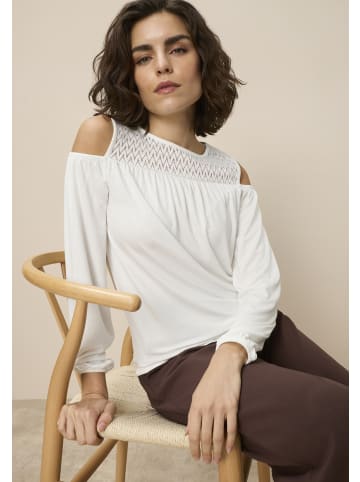 Langarmshirt in Offwhite