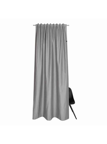 Blickdichter Schlaufenvorhang SOFT 1 in Grau