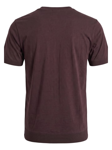 Basic Shirt mit Rundhalsausschnitt in Chocolate Plum