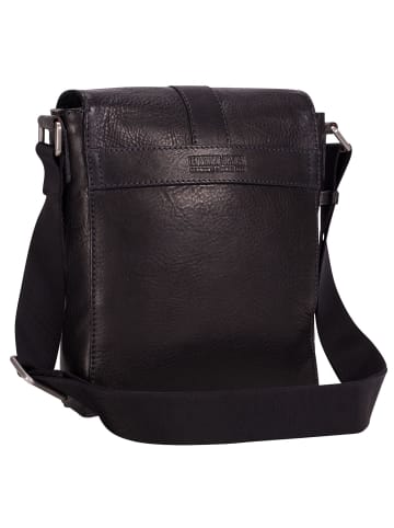 Bergamo S Umhängetasche Leder 20 cm schwarz