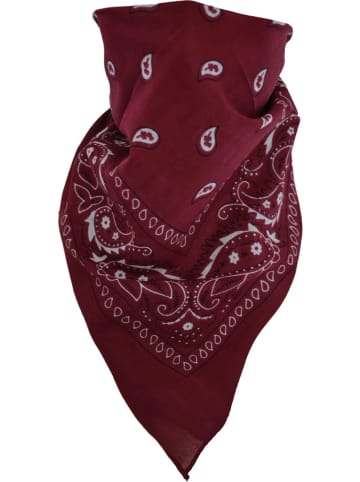 3 Bandana Kopftuch in Burgund/Schwarz