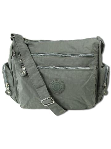 Schultertasche Nylon grau ca. 30cm