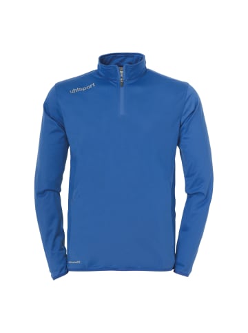 1/4 ZIP TOP ESSENTIAL Kids in azurblau/weiß