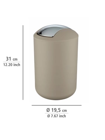 Bad-Accessoire Set Brasil Taupe, 4-teilig , Bad-Accessoire Set Mod. Brasil Taupe, 4-teilig in Grau - Taupe