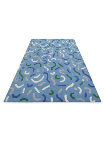 Teppich "Confetti" in Blau/Grün