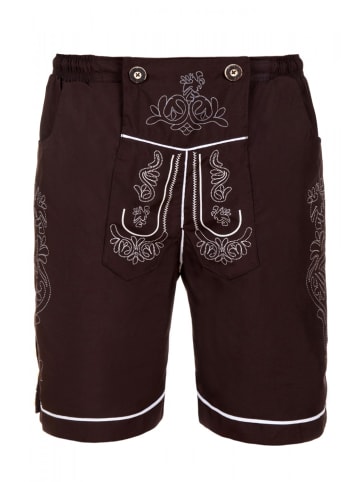 Badehose in dunkelbraun