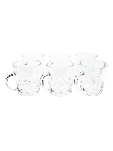 Almina Neva 6er Gläser-Set für Tee, Kaffee 230 ml Transparent in Transparent