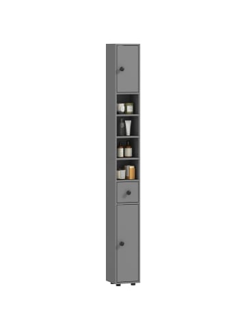 Badezimmerschrank-20L x 20B x 180H cm-Grau