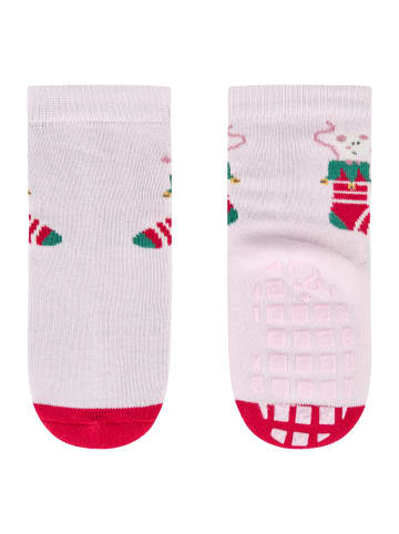 ABS Socken 2er-Pack Nikolausstrumpf in hellrosa