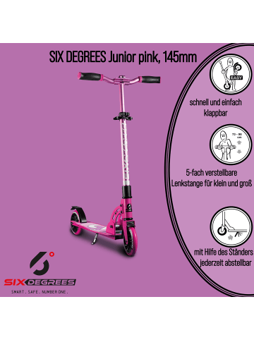 Aluminium Scooter Junior 145 mm in pink